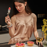 Rose Gold Silk Scrunchie