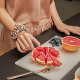 Rose Gold Silk Scrunchie