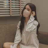 Soft Pink Silk Face Mask