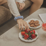 Cerulean Blue Silk Scrunchie