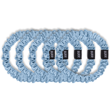 Cerulean Blue Skinny Silk Scrunchies