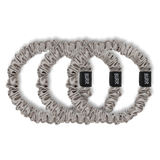 Lullaby Grey Skinny Silk Scrunchies