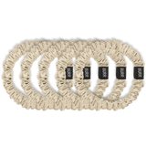 Pale Yellow Skinny Silk Scrunchies