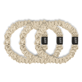 Pale Yellow Skinny Silk Scrunchies