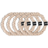Smooth Champagne Skinny Silk Scrunchies