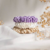 Pearl Ivory Silk Scrunchie