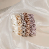 Deep Golden Silk Scrunchie