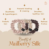 BURR Silk Pure Mulberry Silk Scrunchies