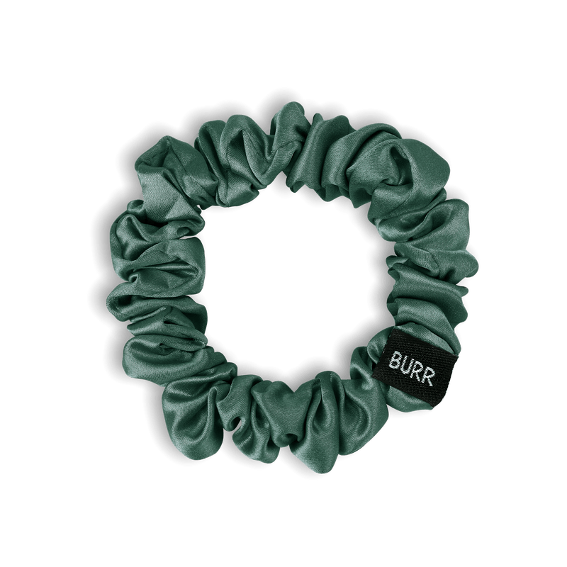 Lush Emerald Silk Scrunchie