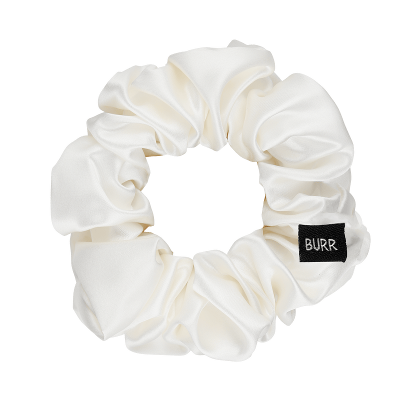 Pearl Ivory Large Silk Scrunchie