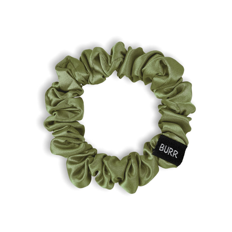 Sage Green Silk Scrunchie