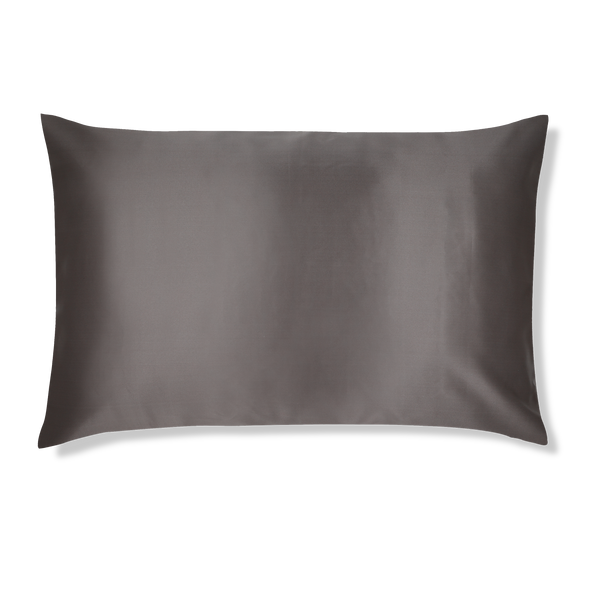 Shimmer Charcoal Silk Pillowcase - BURR