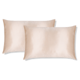 Smooth Champagne Silk Pillowcase (2-Piece Set) - BURR