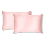 Soft Pink Silk Pillowcase (2-Piece Set) - BURR Silk Singapore