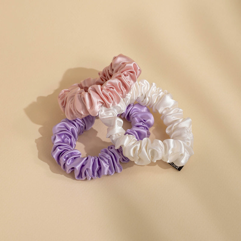 Pearl Ivory Silk Scrunchie
